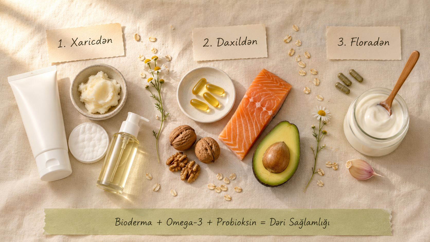 Ekzema psoriaz mualicesi — nemlendirici bioderma omega 3 probiotik deri bakim azerbaycan